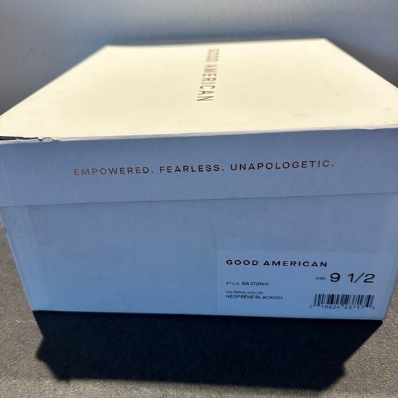 NWB - Good American Neoprene Caged Mule in Black - Picture 2 of 5